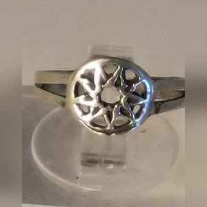 Blazing 🌞sun TOE RING .925 adjustable sterling silver vtg